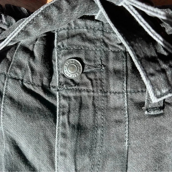 NWT AE Paperbag Denim Mom Short, high rise, Onyx Black, Size 0 - Picture 6 of 6